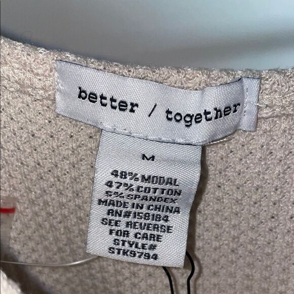 Cream Ribbed Buttoned Crop Tank Top - Picture 6 of 6